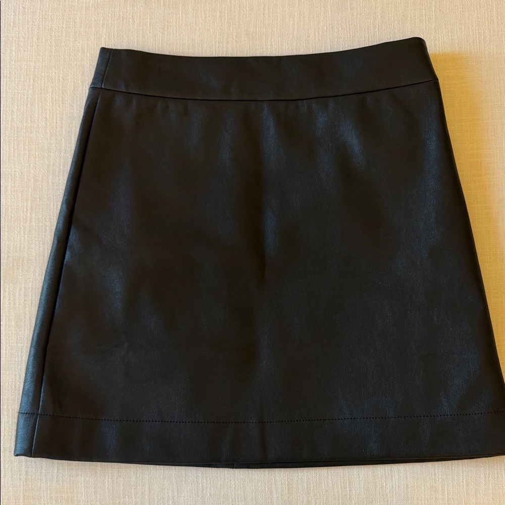 Classic Black Women's “leather” Skirt